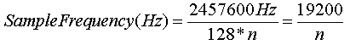 data acquisition board: sample frequency equation