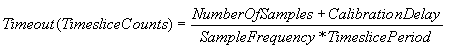 data acquisition board: calculation of timeout value