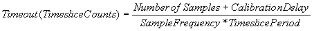 data acqusition board: timeout period calculation