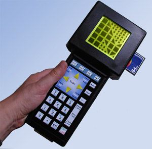 Mosaic portable handheld instrument controller with HMI