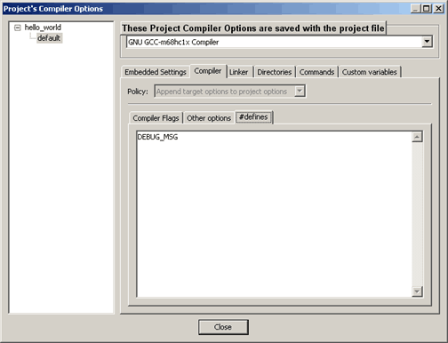 Embedded Compiler Pound Define