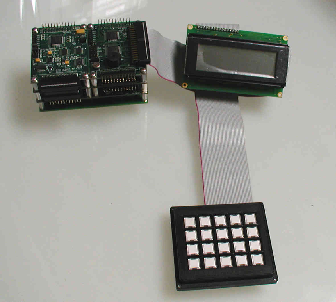 Instrument stack showing keypad and display