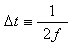 charge-time-vs-frequency.png, Driver Software Equations, Derivation of Equations Implemented by Conductivity Sensing Software Drivers