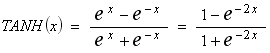 tanh-function.png, Driver Software Equations, Derivation of Equations Implemented by Conductivity Sensing Software Drivers