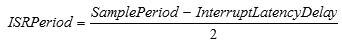 ISR timing equation