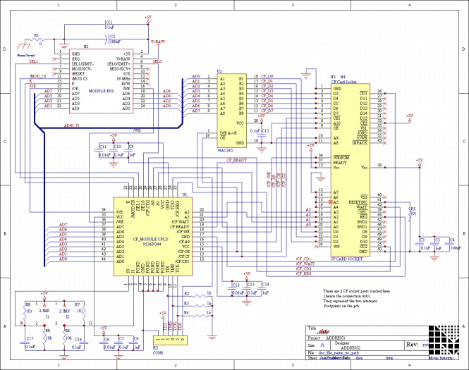 embedded compact flash card