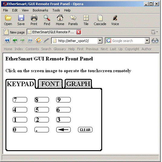 ethernet web gui