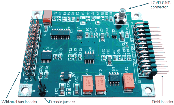 LCVR controller showing connectors