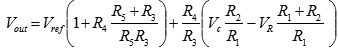 regulator-equation.png, Variable Output Voltage Regulator Circuit Dynamically Programs or Controls Output Voltage of Linear or Switching Regulators