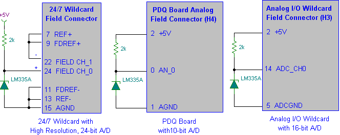 temperature-sensor-lm335a.png, LM335 Temperature Sensor Measurement Circuit Schematic Using LM335A LM335 LM35 IC Temperature Sensors